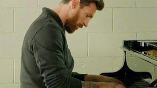 Lionel Messi play Champions League tune on Piano 🎶