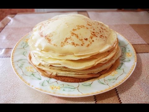 Блины тонкие вкусные блины на молоке
