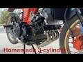 I made a 3 Cylinder engine, used from the old engine, to put together