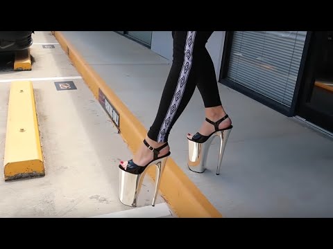 how to walk in 10 inch heels