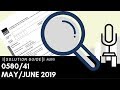 0580/41 May/June 2019 Marking Scheme (MS) *Audio Voiceover
