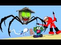 Monster School : CURSED HOUSE HEAD VS CHOO CHOO CHARLES ROBOT & TRAIN SCHOOL - Minecraft Animation