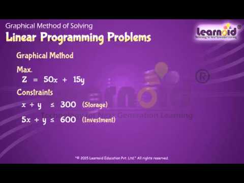 how to solve linear programming problems graphically