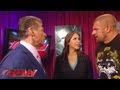 Raw - Mr. McMahon gives Triple H his match with Curtis Axel but The Game doesn't want it: June 10, 2013