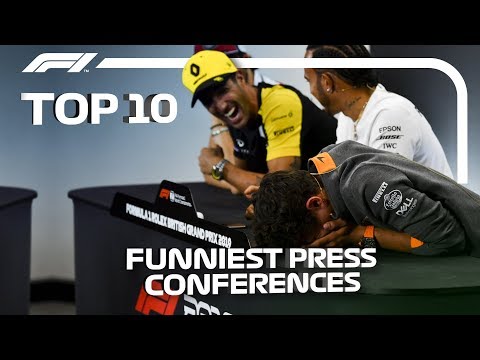 Top 10 Funniest F1 Press Conferences 