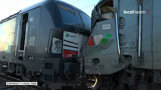Orbassano (Torino), scontro tra treni merci: la scena dell'incidente