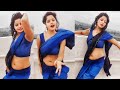 Gorgeous bhabhi in sexy saree with hot navel