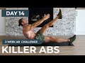 Day 14: 18 Min KILLER ABS WORKOUT // Shredded: 2 Week Ab Challenge
