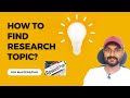 How to find research topic for dissertation and thesis | Machine Learning | Data Magic