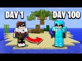 I Survivad 100 Days on Tha Island in Minecraft || I am Build House, Xp Farm|| Episode #2