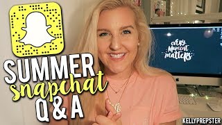 PREPPY SUMMER SNAPCHAT Q&A! Nail Polish, Summer Shoes, & College Plans?!? ||Kellyprepster