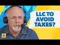 Get An LLC To Avoid Paying High Taxes?