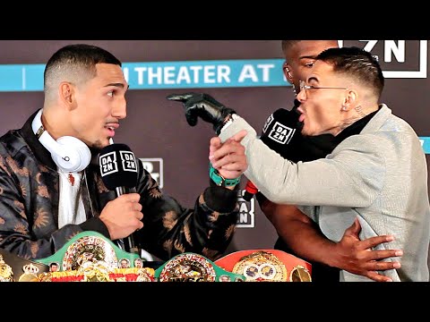 TEOFIMO LOPEZ VS GEORGE KAMBOSOS JR FULL HEATED PRESS CONFERENCE & FACE OFF VIDEO