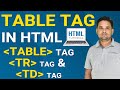 Table Tag in Html in Hindi | Html table Tag , Html tr Tag and Html td Tag