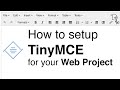 How to setup TinyMCE | TinyMCE #01