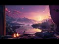 Soothing Sunset Serenade🌄| Wave sounds |Music for Study and Meditation 📚