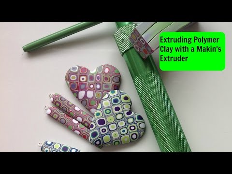 Extruding Polymer Clay using a Makin s Extruder