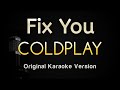 Fix You - Coldplay (Karaoke Songs With Lyrics - Original Key)