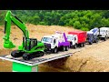 Los mejores vídeos de excavadoras y camiones de construcción de puentes