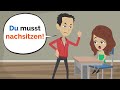 Deutsch lernen | Mia muss nachsitzen? | Wortschatz und wichtige Verben