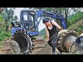 Full Video 5 days of Mechanic Girl repairs & restores excavator moving motor assembly KOMATSU PC75UU