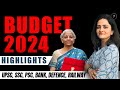 Budget 2024 | Interim Budget 2024 | Highlights | Current Affairs by Parcham Classes