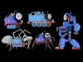 Spider Thomas Train VS Among Us and Super Kana train #soloanimation #trainanimation