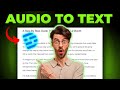 Audio To Text Converter [FREE] How to Transcribe Audio to Text