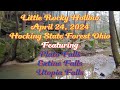Little Rocky Hollow Hocking State Forest April 24, 2024 Plato Falls Extine Falls Utopia Falls