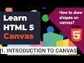 1.Introduction To HTML 5 Canvas | Draw Shapes using Canvas | HTML Canvas Tutorial HINDI