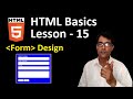 Form tag in HTML in hindi | HTML basics lesson - 15 | How to Create Registration Form in HTML (CC)