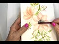 Watercolor FUN  and simple transparent flowers