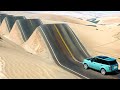 Cars vs Switchback Road, Stairs and Ledges ▶️ BeamNG Drive