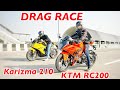 Hero Karizma XMR 210 VS KTM RC 200 DRAG RACE 🔥 Aayush ssm