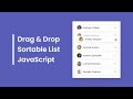 Drag and Drop Sortable List in HTML CSs & JavaScript | Draggable List in JavaScript