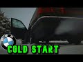 ❄️ Cold Start STRAIGHT PIPE DIESEL  🚗 BMW E34 2.5 TDS 🔥 wydech PRZELOTOWY   👍 MikO