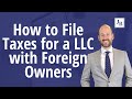 LLC for Non-US Residents: How to File Taxes