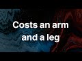 Costs an arm and a leg - English Phrase - Meaning - Examples