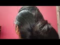 Bun hairstyle with clature @Anikrishstory10