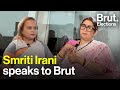 Union Minister Smriti Irani speaks to Brut @SmritiIrani