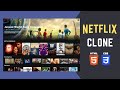 How to Build Responsive Netflix Clone using HTML and CSS - Beginners Tutorial