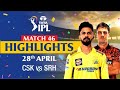 Chennai Super Kings V Sunrisers Hyderabad | Full Match Highlights | CSK Vs SRH | (Trending Videos)