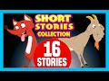 SHORT STORY for CHILDREN (16 Moral Stories) | The Fox and The Goat & more