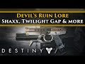 Destiny 2 Lore - Devil's Ruin Exotic Lore, Twilight Gap, The Crucible & more! Season of Dawn Lore