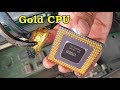 How to recycle gold from cpu computer scrap. value of gold in cpu ceramic processors pins chip.