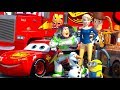 Disney Pixar CARS meet TOY STORY Lightning McQueen Buzz Lightyear & Woody ANIMATION SHORT