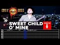 【GUNS N' ROSES】[ Sweet Child O' Mine ] cover by Masuka | LESSON | GUITAR TAB