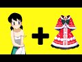 Shizuka changing skirt // Shizuka animation | Nobita drawing | Shizuka drawing | doraemon drawing