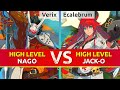 GGST ▰ Verix (Nagoriyuki) vs Ecalebrum (Jack-O). High Level Gameplay