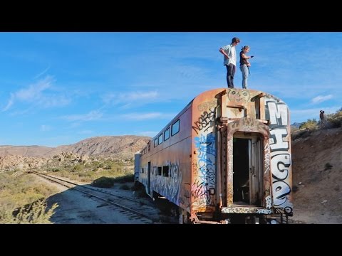 SNEAKING INTO A DESERTED TRAIN 